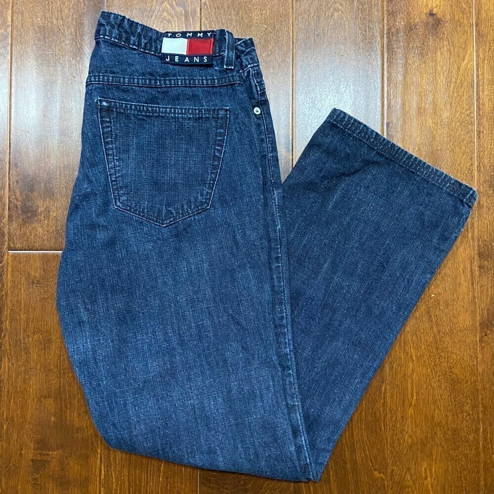 Tommy Hilfiger Vintage Y2K Dark Denim Boot Cut Jeans Women's Size 13 / 32 - Picture 11 of 11
